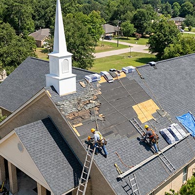 Emergency church roof repair Conroe TX